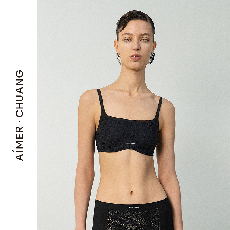 AIMER CHUANG/爱慕创明动6内衣女方领软绵托乳贴文胸CA151661