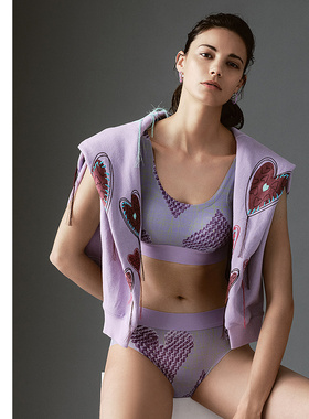 AIMER CHUANG春夏新款趣野2内裤女亲肤净痕中腰平角裤CA231981