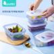 Partita矽胶饭盒上班族专用折叠碗保温可携式 便当盒微波炉加热保