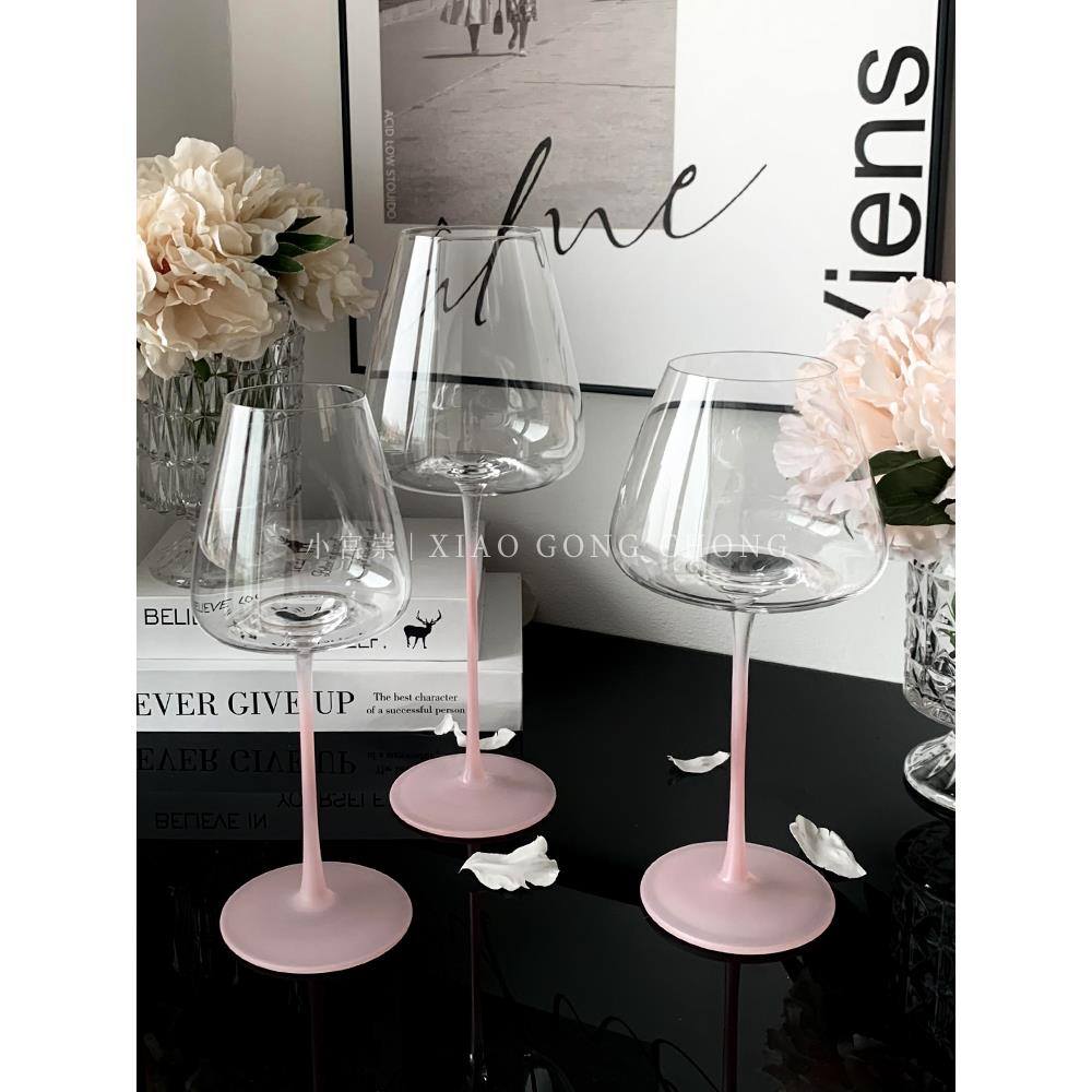 高颜值法式高脚杯家用红酒杯创意香槟杯浪漫甜酒杯子情侣葡萄酒杯