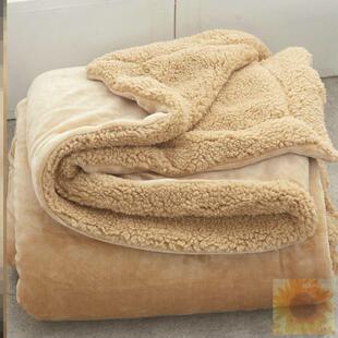 沙发上用的小毛毯看电视专用小被子毛茸茸毯子午睡客厅冬天盖腿厚