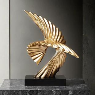 大鹏展翅雄鹰摆件创意个性办公室桌面摆设装饰品酒柜乔迁开 业礼