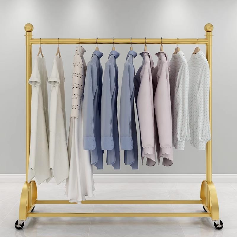 服装店展示架落地衣服挂衣架上墙中岛婚纱货架试衣间童装店挂衣杆