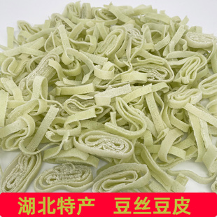 湖北豆丝孝感特产新鲜纯手工黄陂农家手工土特产豆皮豆折干货