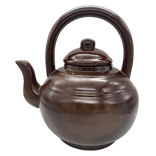 老式手工土茶壶家用粗陶煲凉茶壶饭店大容量仿古怀旧泡茶壶冷水壶