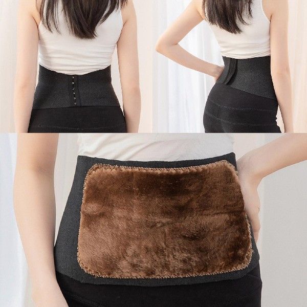 网红Women Men Autumn Winter Warm Belt Cummerbunds Waist Back