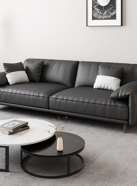 速发办公室沙发极待简约三人休息接简区会务洽谈商客茶几组合套装