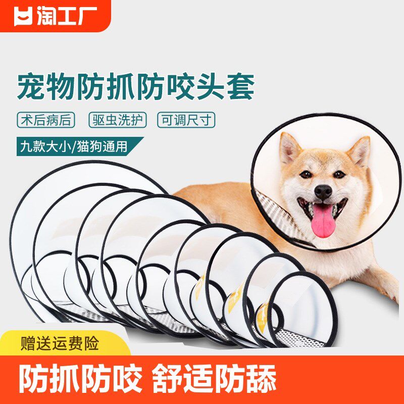 速发伊丽莎白软猫咪项圈脖圈防舔咬圈套伊莉莎白圈头套防咬