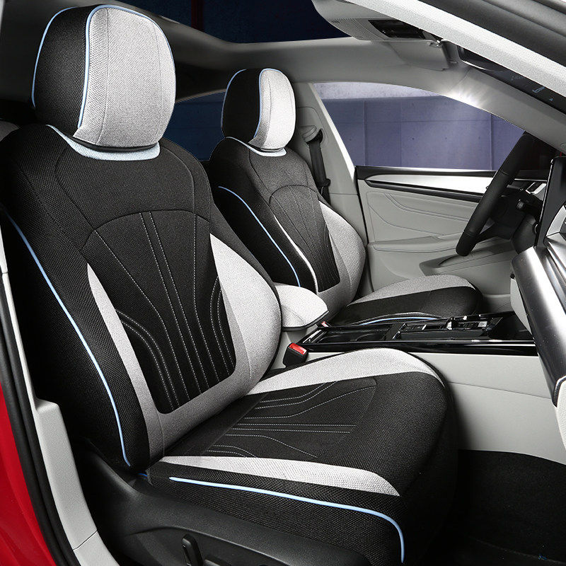 大众凌渡L座套专用座椅套棉亚麻布全包汽车坐垫2022/23/24/25四季