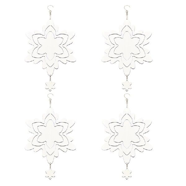 极速4 Pack 3D Hanging Wind Spinners DIY Function Wind Spinne