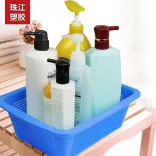 珠塑塑料大号沥水篮收纳篮洗菜盆篮子漏水厨房篓子菜楼盆加厚方筛