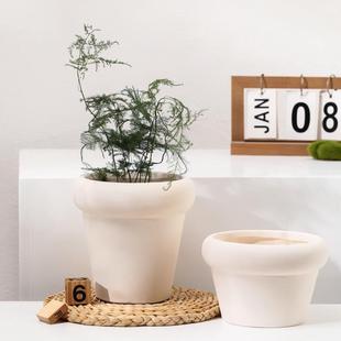 新疆 家用阳台君子兰盆栽植物DIY画画陶 包邮 素烧陶土透气吸水花盆