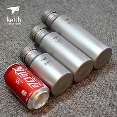 keith铠斯纯钛户外运动水壶钛水杯水瓶钛水壶骑车登山水壶Ti3031
