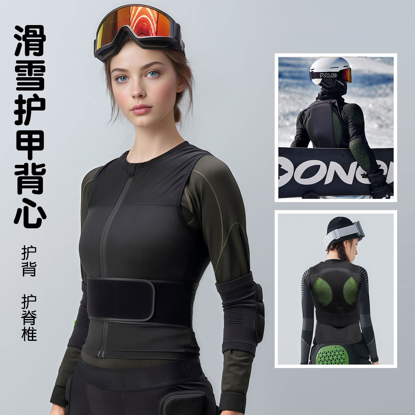滑雪护甲衣内穿护背心马甲式防摔衣透气舒适男女单板防护护具装备,户外/登山/野营/旅行用品,滑雪护具,淘宝优惠券,粉丝福利购,淘宝优惠卷