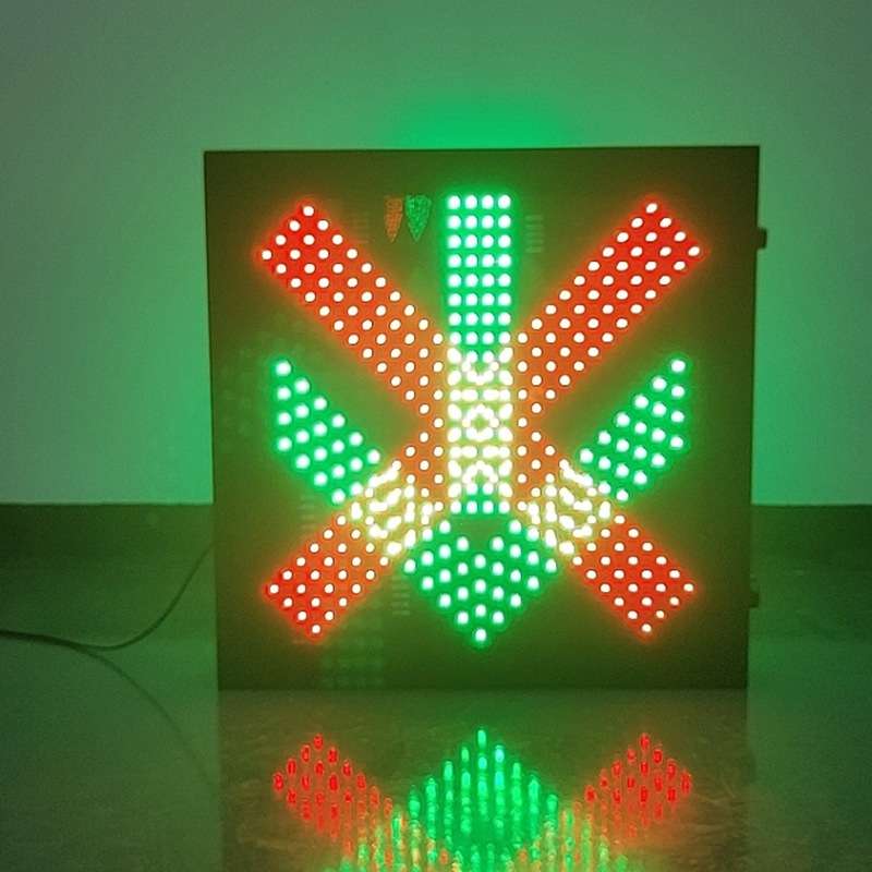 工厂隧道车道指示器 天棚信号灯车道控制标志 红叉绿箭信号灯