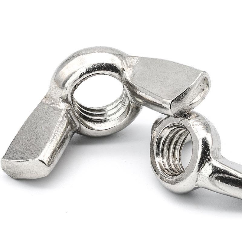 304不锈钢蝶形螺母套装蝴蝶螺母盒装元宝螺母混装羊角螺丝帽