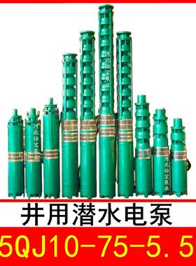 175QJ10-75/5井用潜水电泵深井泵QJR热水泵立式多级泵