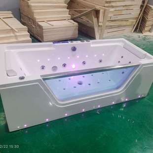 欧卡杰OKAG按摩冲浪浴缸亚克力恒温加热氛围灯