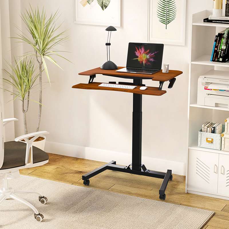 Joyworker双层可移动办公升降桌家用书桌学习电脑桌