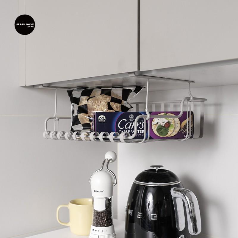 厨房置物架橱柜下挂架悬挂分层挂篮吊柜衣柜下挂收纳神器