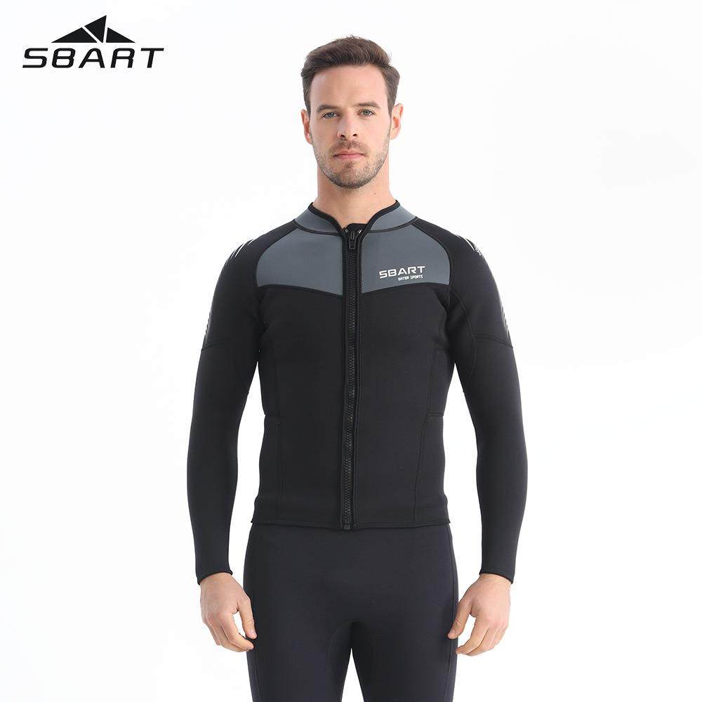 鲨巴特加厚1.5MM防晒潜水服男分体浮潜泳衣保暖潜水衣冲浪服