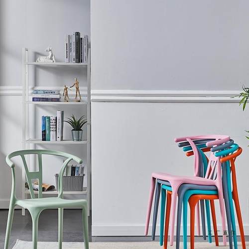 北欧餐椅塑料凳子现代简约椅子网红家用靠背休闲椅书桌椅太师桌椅