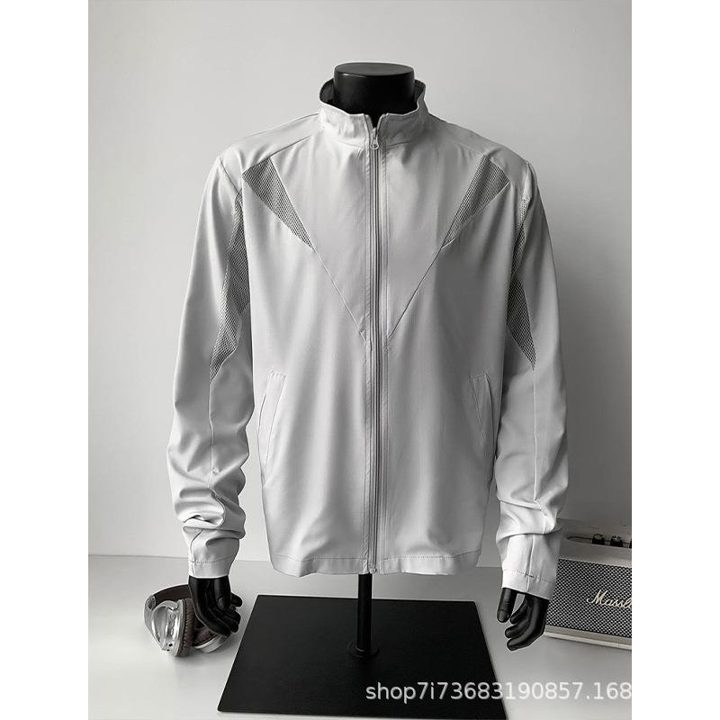 冰丝凉感防晒衣男款夏季轻薄透气户外骑行防晒服