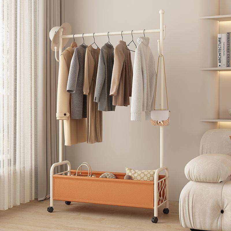 新款可移动衣帽架落地挂衣架简易衣架家用卧室衣服立式多功能收纳