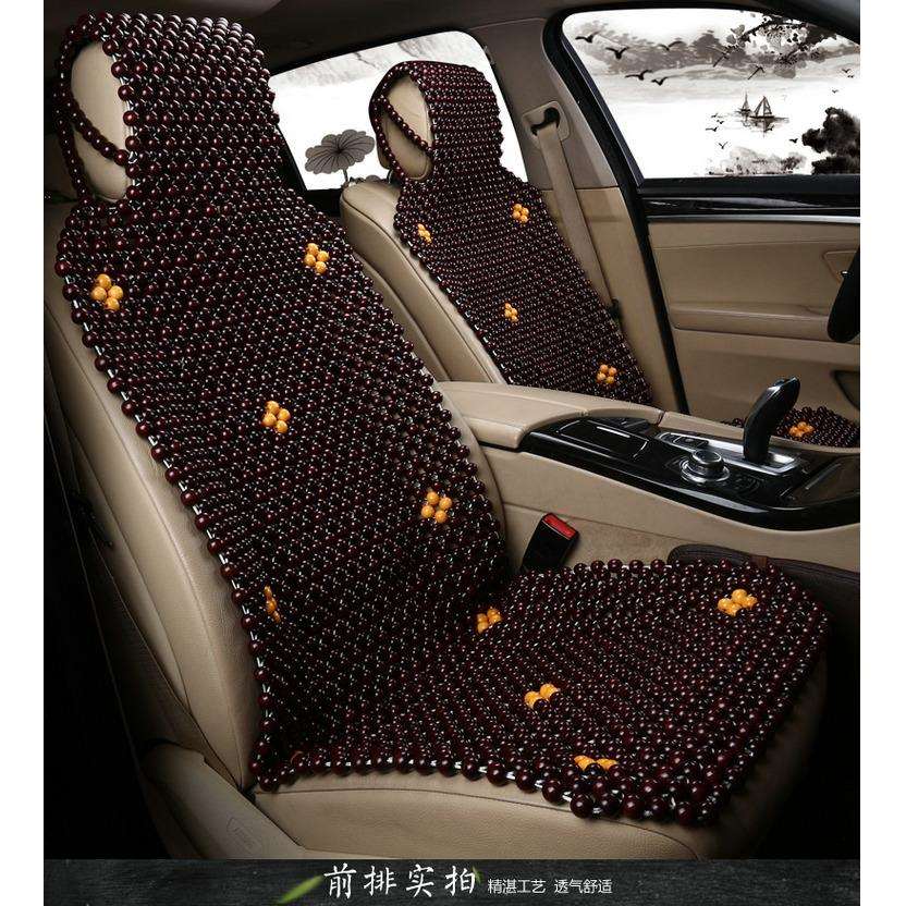 新款汽车坐垫香樟木木珠座垫按摩木珠凉垫通用汽车座垫N86