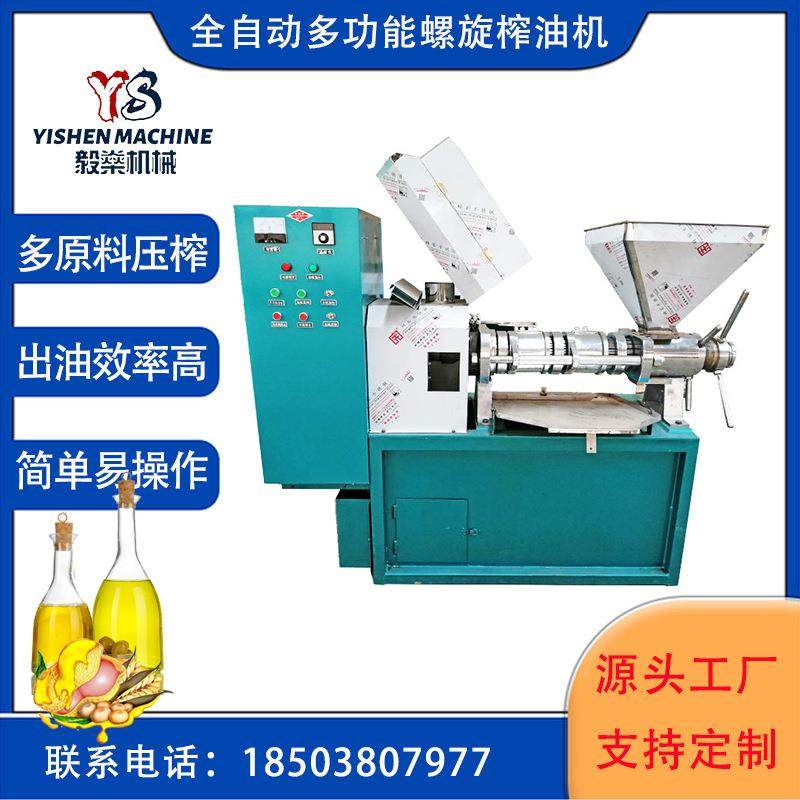 榨油机全套设备商用中型冷热两用榨油机全自动螺旋炸油机直销