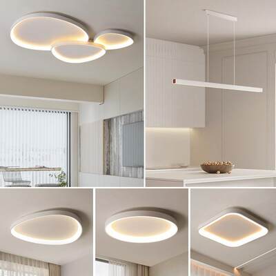 北欧客厅吸顶灯现代简约大气2025年新款三室两厅灯具组合全屋套餐