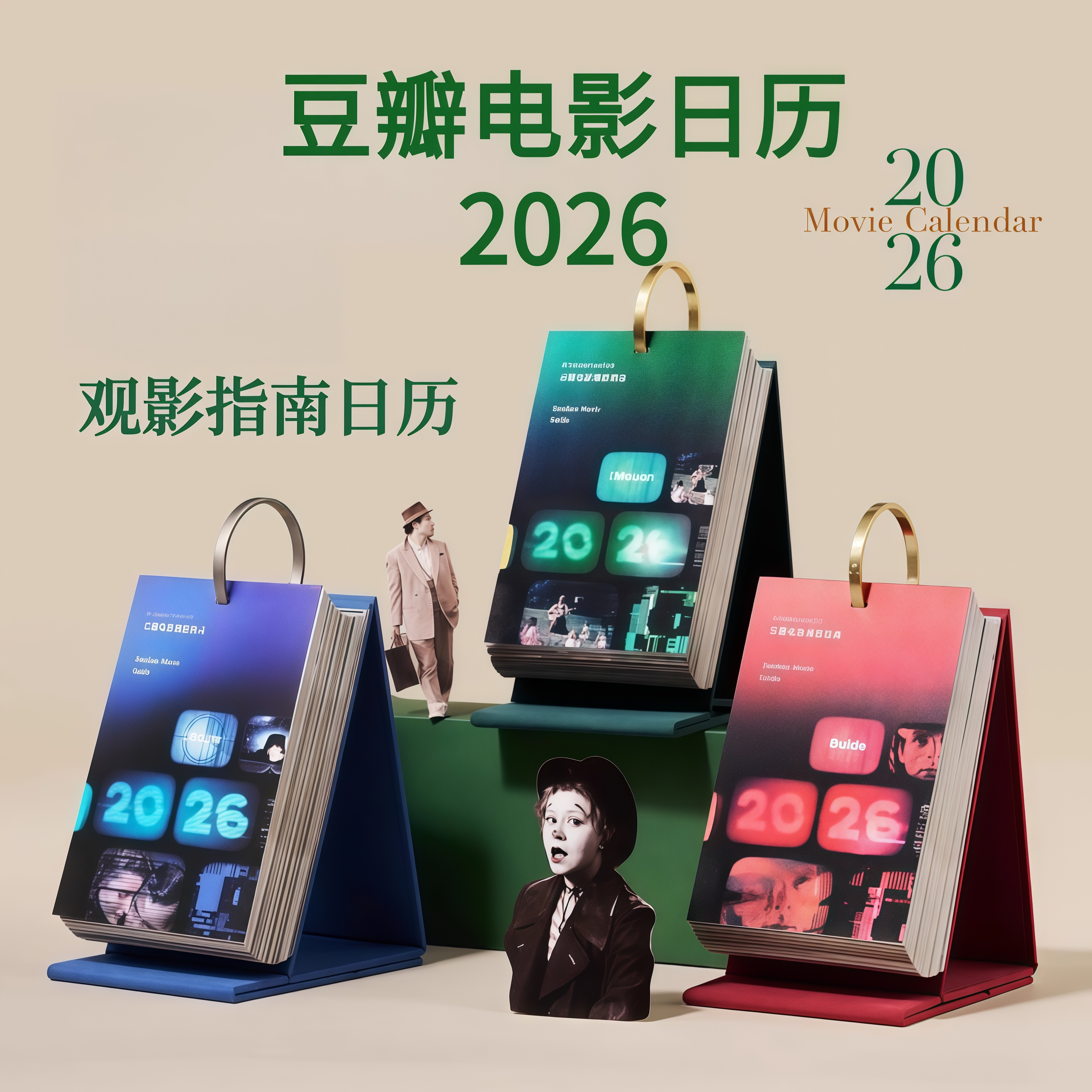 豆瓣电影日历2026豆瓣电影观影指南年经典文艺台历新年创意礼物