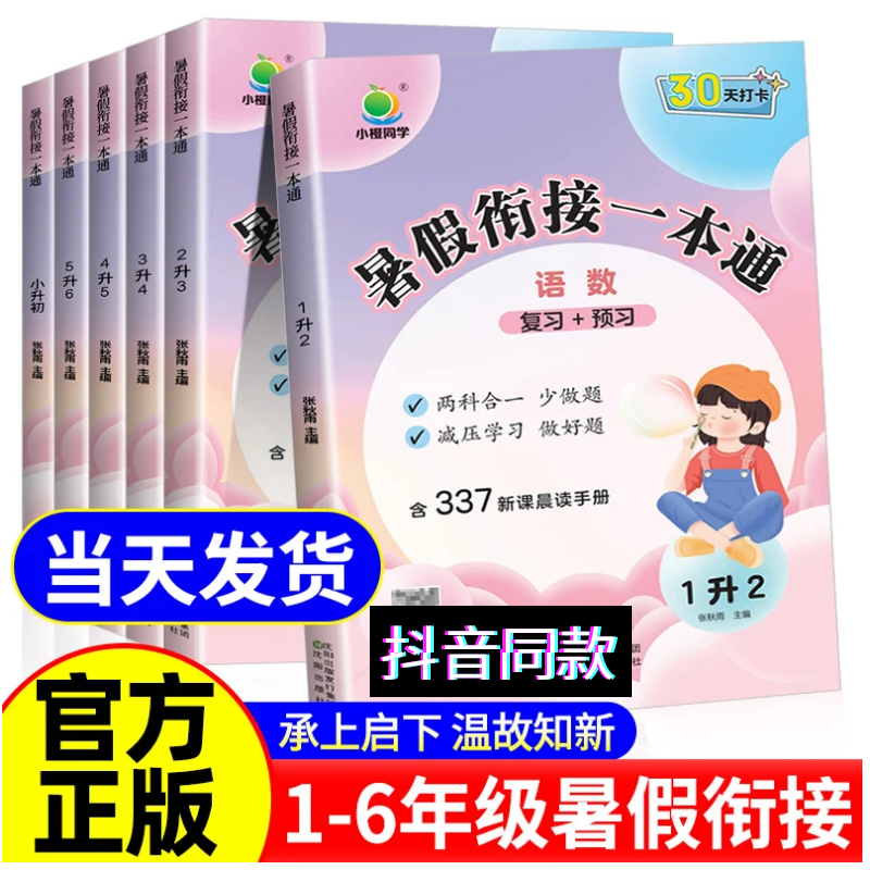 YY2025版暑假衔接一本通暑假作业小学一升二升三升四升五升六年级幼升小语文数学英语人教版337晨读科学记忆法30天打卡计划小橙同