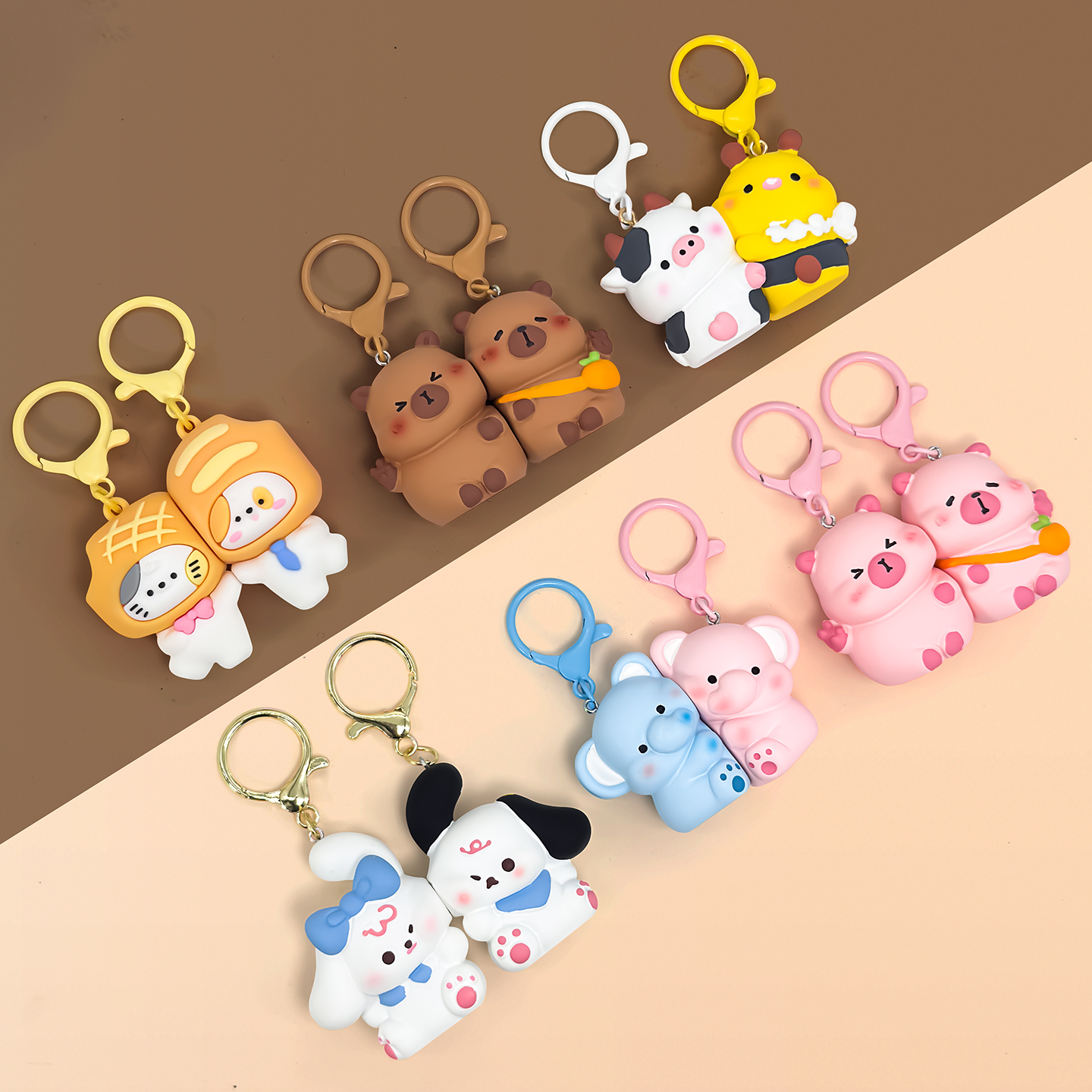 钥匙扣2025年新款小挂件车环圈书包创意可爱精致女生饰品书包链子