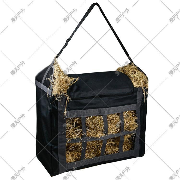 马用干草杂草袋 茅草收纳袋 大容量手提枯草包 跨境