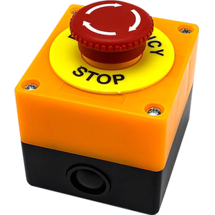 电梯货梯升降机安全STOP急停按钮开关盒带保护盖防水防雨紧急停止