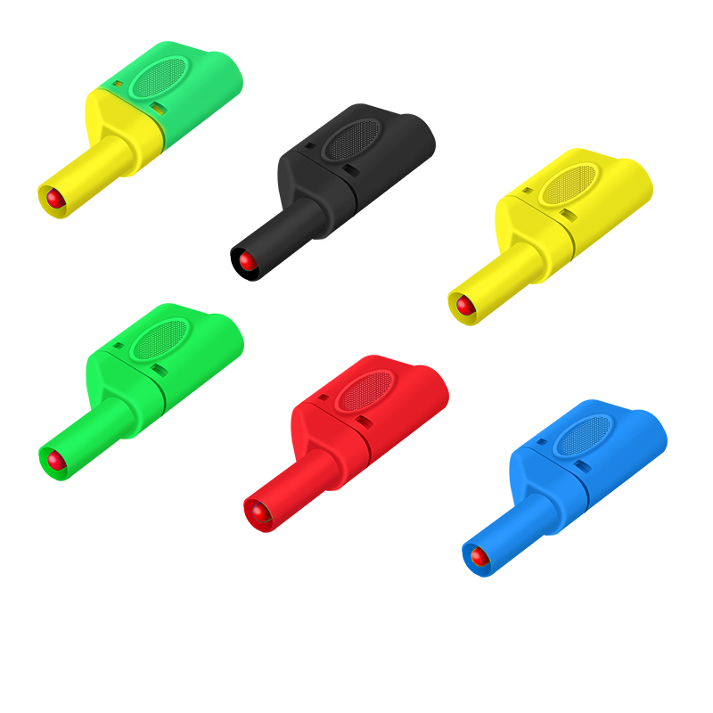 4mm安全型插头香蕉插头黄铜