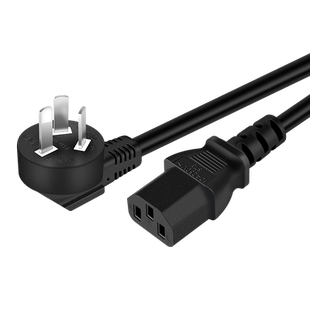 奎神电力 电源线加粗家用电脑铜芯3芯台式主机显示器屏大功率电流