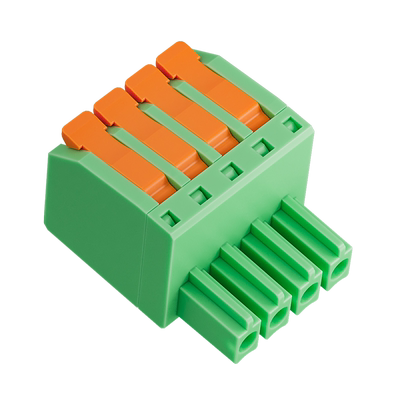 奎神电力 新型3.5/3.81mm插拔式快接插头PCB端子直针座弯脚焊板式