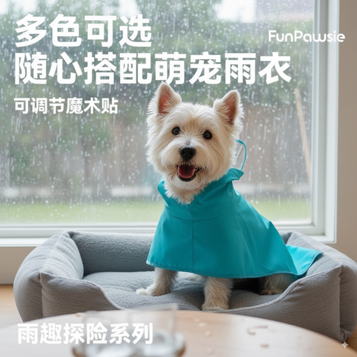 防水轻便宠物雨衣出行防雨首选