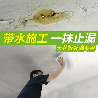 背水面防水楼上卫生间天花板漏水修补神器室内墙屋顶渗水补漏材料