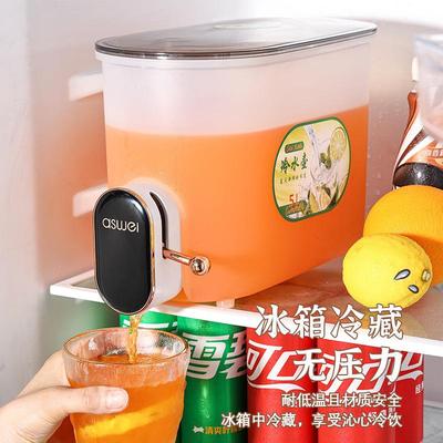 带龙头大容量冰箱冷水壶水果茶凉水壶家用装水饮料桶冰水杯果汁