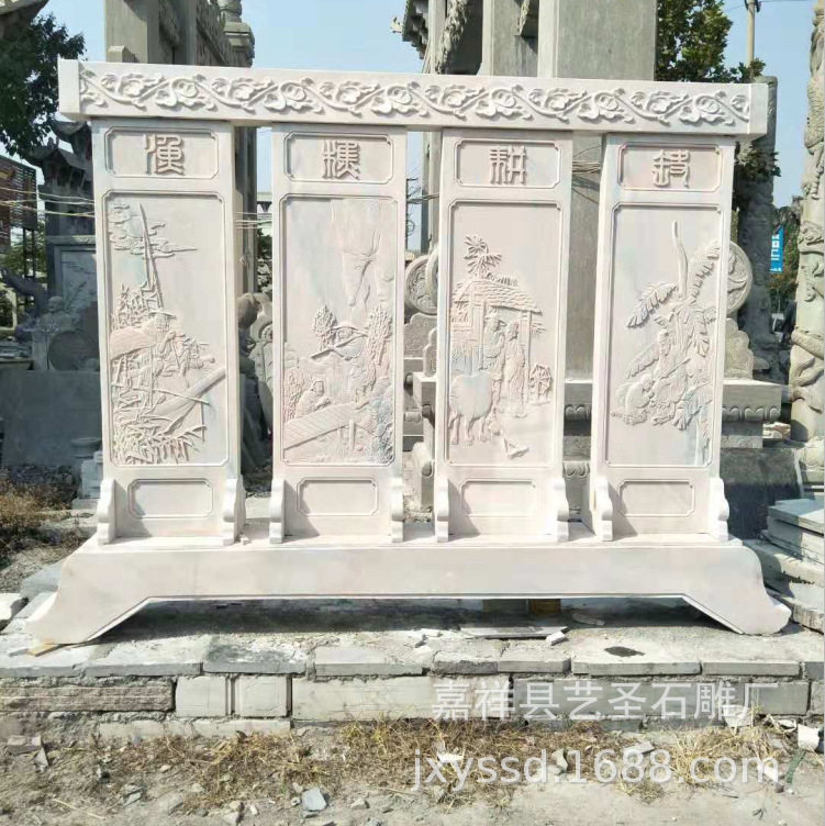 厂家供应批发大理石雕刻壁画人物花草壁画石材雕刻浮雕壁画