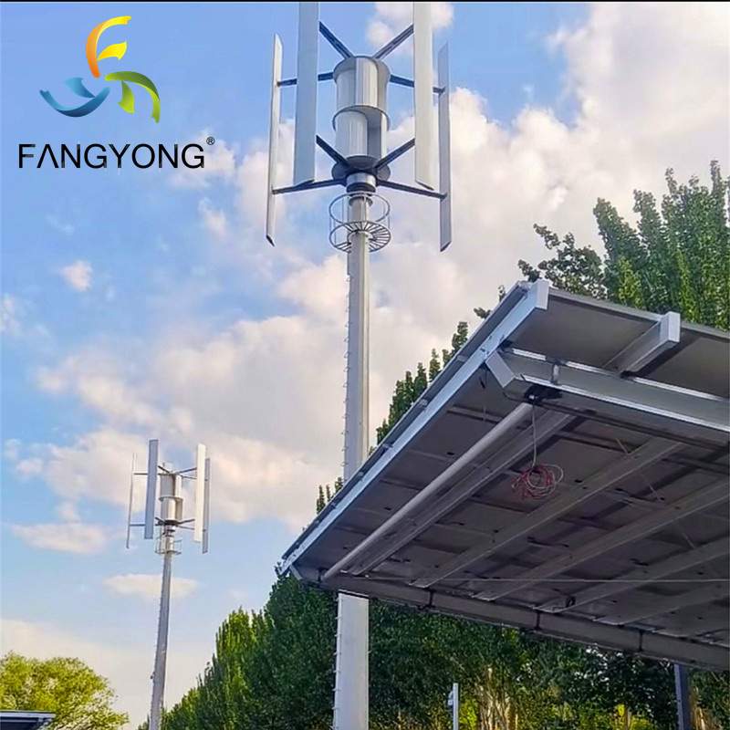 H型涡轮机垂直轴2KW3kW5kW风力发电机家用wind power铁塔基站