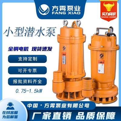 人民污水污物潜水电泵大流量无堵塞排污泵铸铁WQ潜污泵农用