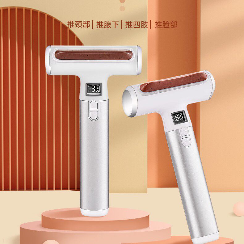 砭石经络推刮痧仪器艾刷益生全身腋下颈腿脸眼部淋巴疏通板按摩仪