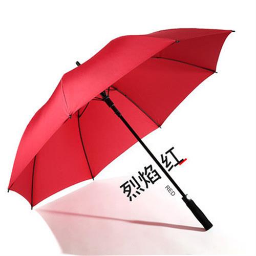 防水套长柄黑胶伞莱斯款纤维直杆雨伞可定高尔夫伞车载商务伞