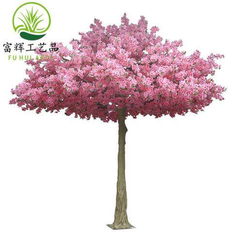 仿真樱花树网红桃树定制玻璃钢樱花树婚庆商超可拆装假树厂家直销