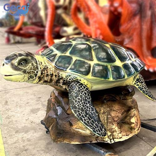 大型仿真海洋动物景区海洋馆主题公园游乐场展览机械海龟动态模型