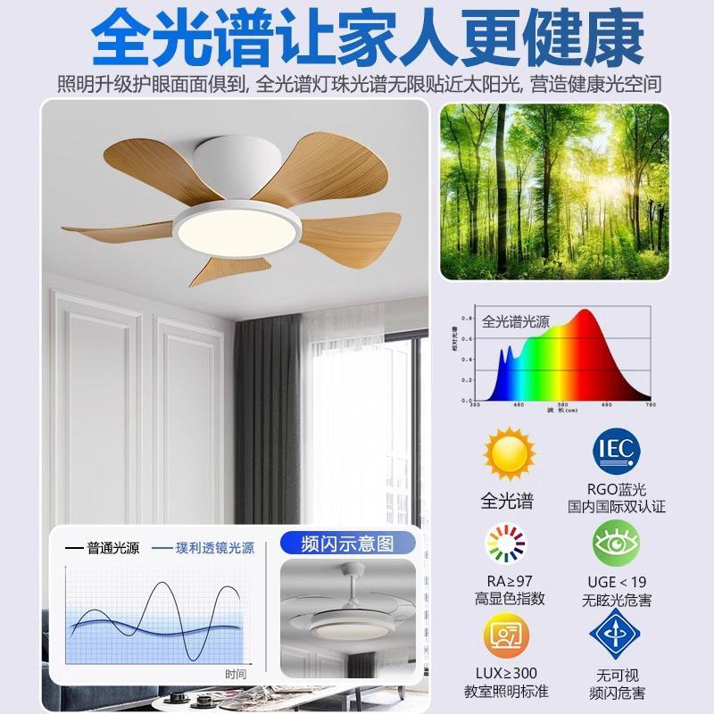 吸顶风扇灯卧室餐厅2025新款吊扇灯家用阳台过道书房带电风扇吊灯
